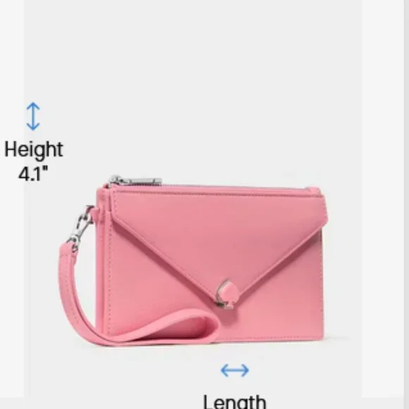 Kate Spade Yours Truly Envelope Wristlet Clutch Heart Wallet - Powdered Sugar - Picture 4 of 8